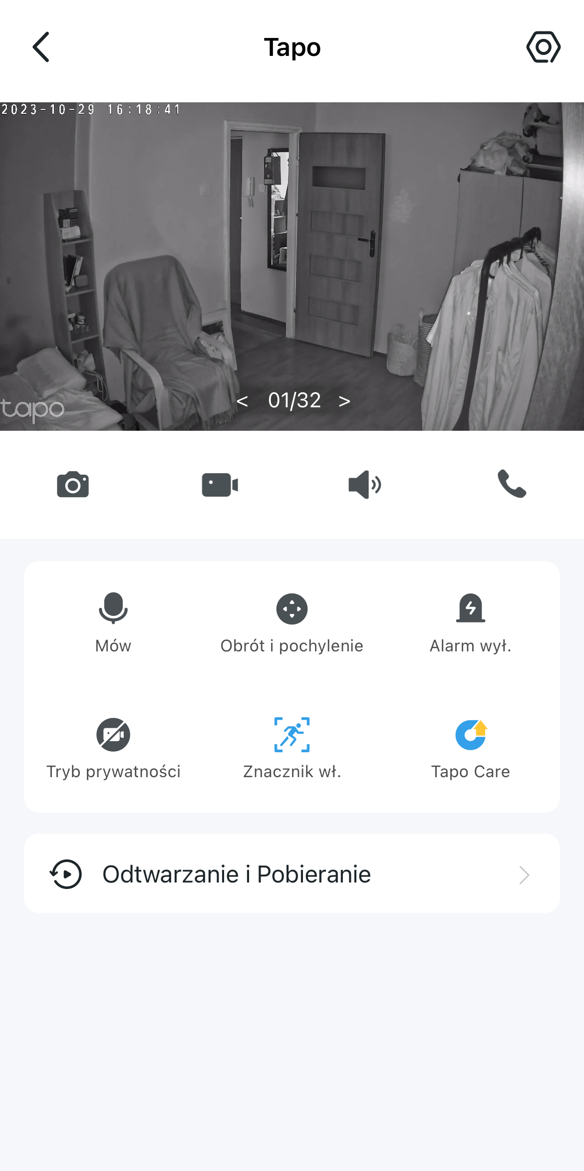 Aplikacja - TP-Link Tapo C220