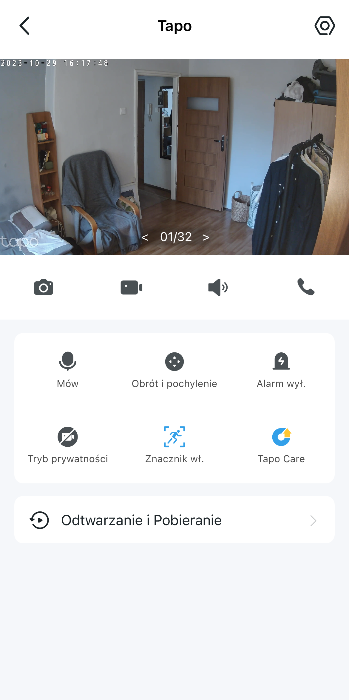 Aplikacja - TP-Link Tapo C220