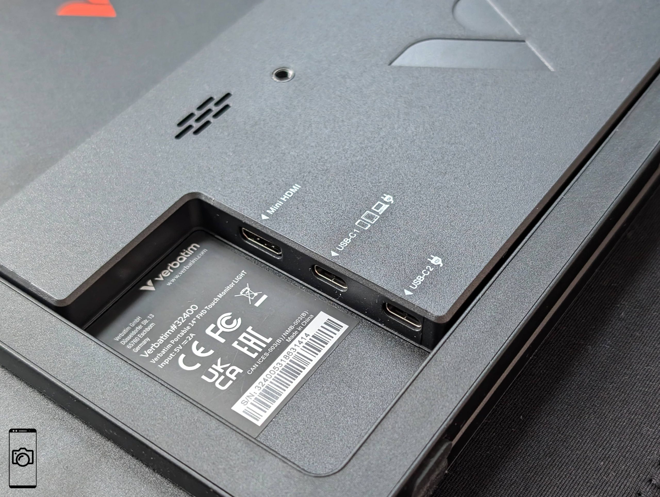 Verbatim Portable Touchscreen Monitor 15.6